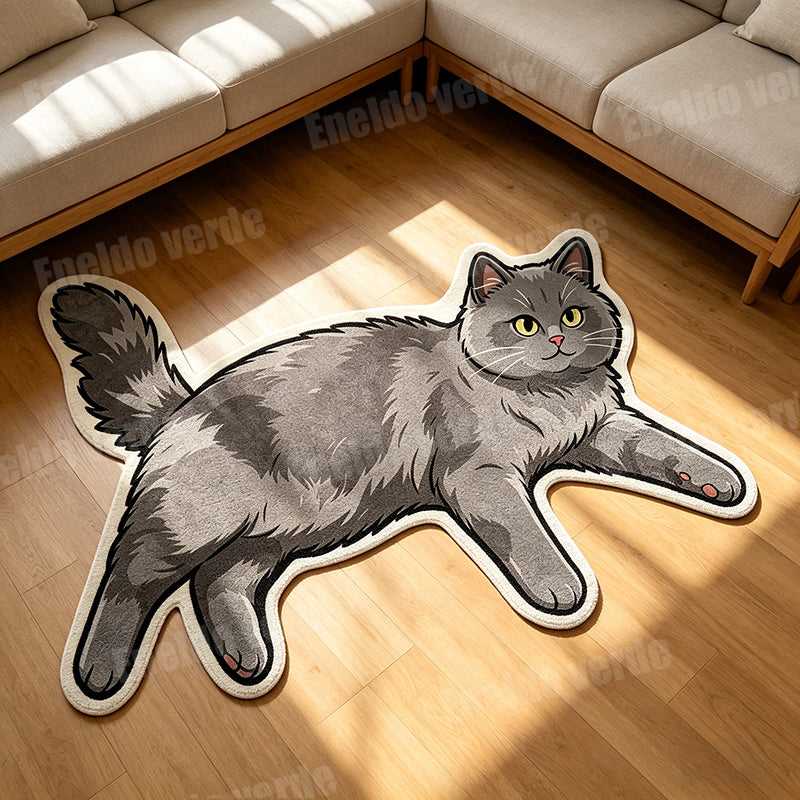 Cozy Paws™ Gray Cat Rug