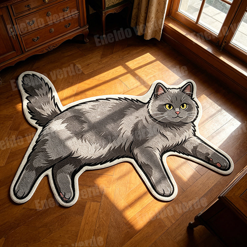 Cozy Paws™ Gray Cat Rug