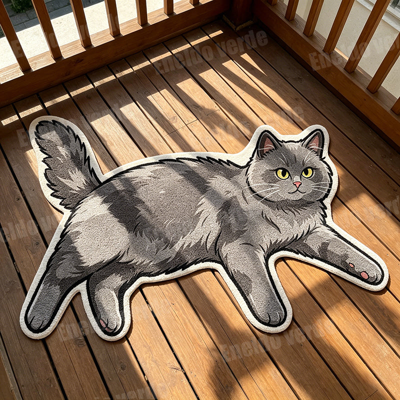 Cozy Paws™ Gray Cat Rug