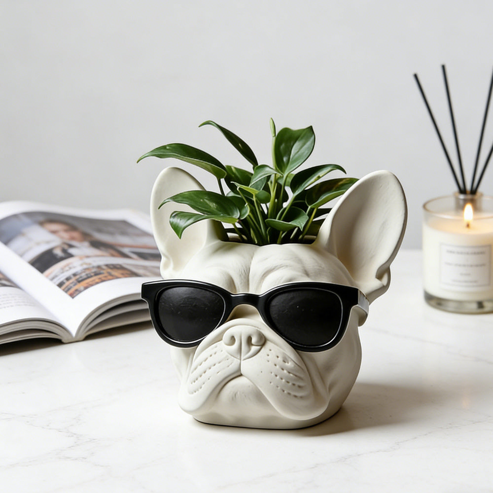 Cool Canine Frenchie Planters