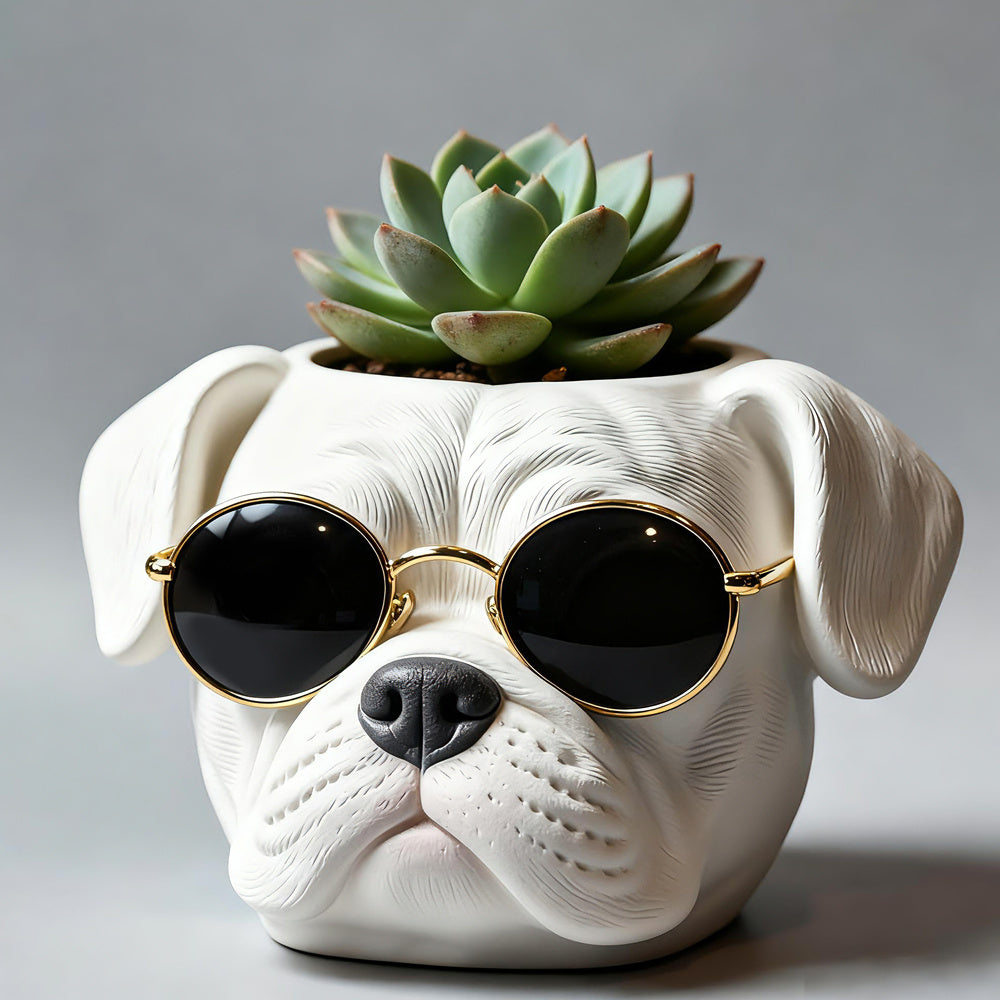 Cool Canine Frenchie Planters