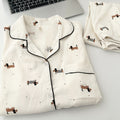 Cozy Teckel Pajama Set – Canine Crafts Edition