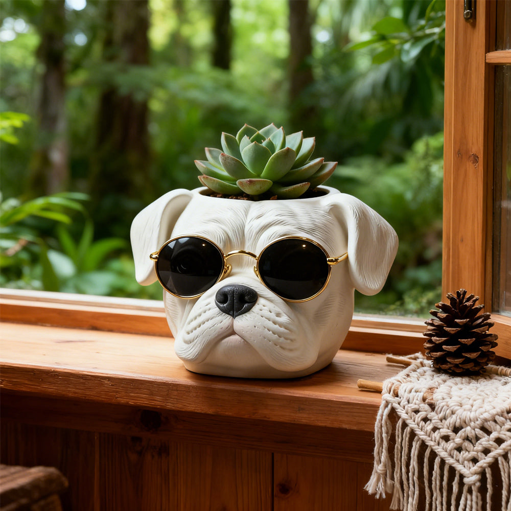 Cool Canine Frenchie Planters