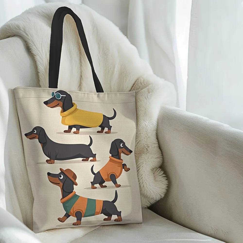 Dapper Dachshund Tote