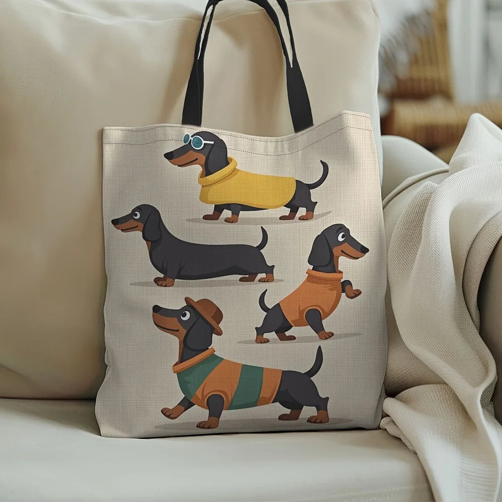 Dapper Dachshund Tote